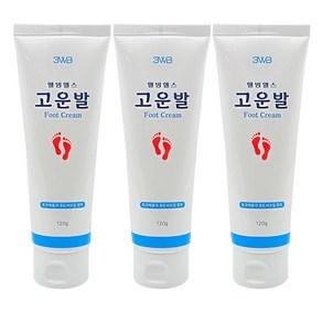 웰빙헬스 고운발 풋크림 120g 튜브형, 3개