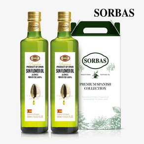 소르바스 해바라기씨유 500ml 2병 오일선물세트