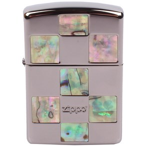 ZIPPO 지포라이터 M SQUARE PATTERN BK 오일포함