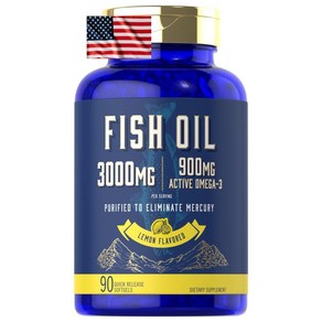 Calyle FishOil 3000mg 90캡슐 칼라일 피쉬오일 오메가3 EPA DHA 고함량 오메가3 해외직구 피시오일, 1개, 90정