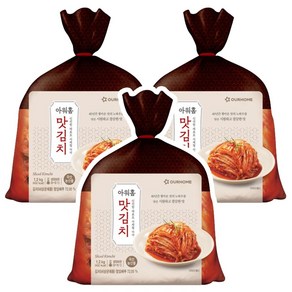 아워홈 맛김치, 3개, 1.2kg