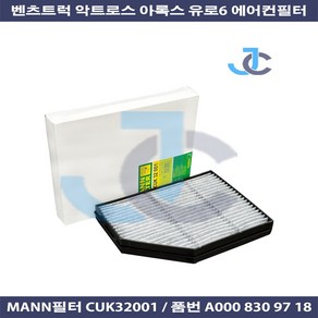 벤츠트럭 만 MANN 에어컨 필터 CUK32001 ACT 유로6 추레라, 에어컨필터 CUK32001, 1개