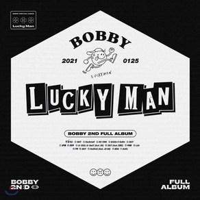 [CD] 바비 (BOBBY) - 2nd FULL ALBUM : LUCKY MAN [A ve.] : 80p 포토북 + 32p DIY북 + 스티커 + 포토카드..., YGPLUS, CD