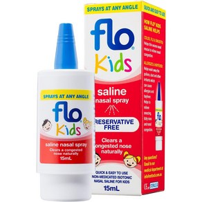 호주 FLO 어린이 코막힘 생리 식염수 스프레이 Kids Nasal Spay 15ml, 1개