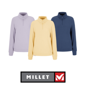 [백화점 매장판] 밀레 MILLET 여성 하프집업 등산복 긴팔 티셔츠 등산 아웃도어 반집업 봄 가을 간절기 등산티셔츠