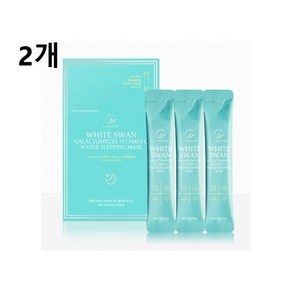 오투에니원 화이트 스완 갈락토미세스 비타민 C 워터 슬리핑 마스크 4mlx20스틱, 80ml, 2개