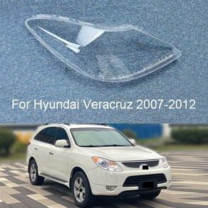 호환 모던 베라크루즈 2007 - 2012 용 자동차 헤드라이트 쉘 교체 헤드라이트 커버 헤드램프 렌즈 유리, [02] Right, 1개