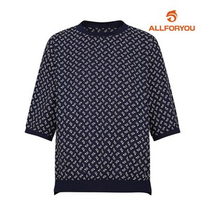 [올포유] 여성 시보리 포인트 패턴 반팔 블라우스 ALBLM4251-915