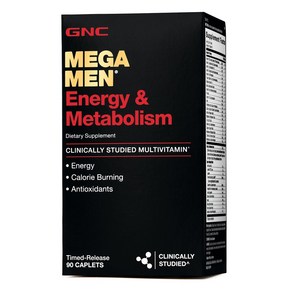 GNC 메가맨 에너지 메타볼리즘 90정 Mega Men Enegy Metabolism (90cts), 1. 90정 1개, 1개