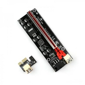 비콘즈 라이저카드PCI-E 1x TO 16x 라이저카드 VER 009S LED PLUS, 1개