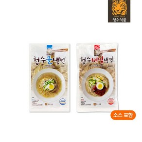 청수 프리미엄 물냉면 720G + 비빔냉면 720G (8인분 비빔장 육수 포함), 1개