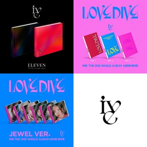 아이브 (IVE) 앨범 ELEVEN 일레븐 LOVE DIVE 러브다이브 CD, 싱글2집 [LOVE DIVE], Ve.3(핑크), 선택안함