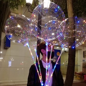 파티아일랜드 LED 풍선 세트, 풍선 36cm+스틱세트, 1개