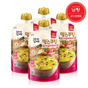 아이꼬야 완료기 맘스쿠킹 이유식 15개월부터 닭고기시금치카레 아기밥, 140g, 4개