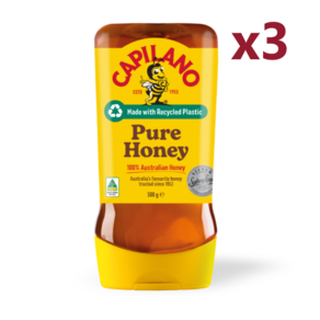 [호주정품직구] 카필라노 순수 벌꿀 튜브형 500그램 X 3통 Capilano Pue Honey Squeeze -, 500g, 3개