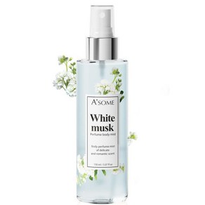 화이트 머스크 퍼퓸 바디미스트 150ml 명품 향수 에이썸, 1개