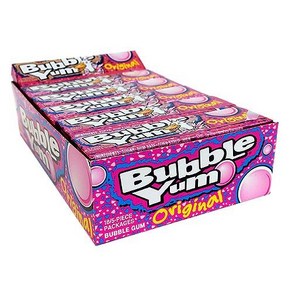 BUBBLE YUM 버블얌 버블껌 풍선껌 10개입 X 12팩, 726g, 1개