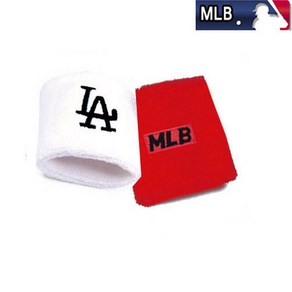 mlb 손목밴드 10종 손목아대, 8.엘에이 : 화이트+레드, 1개