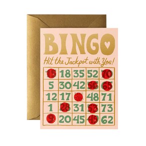 라이플페이퍼 Bingo Cad 사랑 카드, 단품