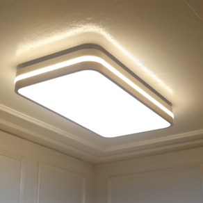 LED 거실등 라운드 라인 70W 무드 안방 거실 주백 주광 혼합 조명