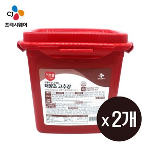 CJ 이츠웰 태양초 고추장, 6.5kg, 2개