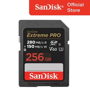 샌디스크 Exteme PRO SD Cad V60 USH-II U3 SDXEP, 256GB