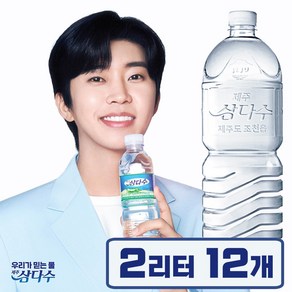 (100% 무라벨) 제주삼다수 2L, 12개