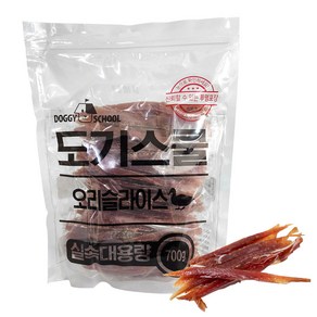 도기스쿨 강아지 대용량 간식 실속형 애견 훈련간식, 오리슬라이스 700g, 700g, 1개