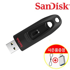 샌디스크 USB 3.0 16기가 울트라 유에스비 CZ48 이동식 메모리 16GB + 고리줄 + C타입 젠더