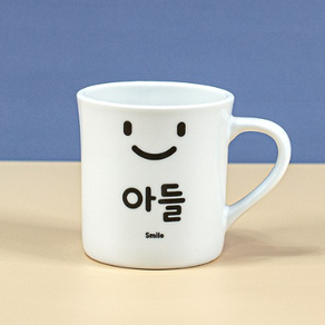 해피정 스마일 패밀리 머그 370ml, 옐로우 아빠, 1개