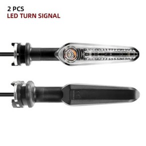 오토바이부품 LED 턴 시그널 라이트 야마하 MT07 테네레 700 XJ6 FZ6 MT09 트레이서 900 MT10 MT03 FZ25 오토바이 깜박이 방향 점멸등, [01] 2pcs Light