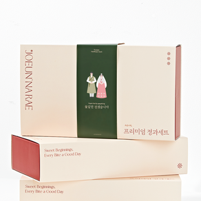 조은나래 콩고물 도라지정과 선물 세트 80g X 3개입, 결혼박스-예드림(콩고물도라지정과240), 기본형, 3개