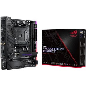 Asus ROG X570 Cosshai VIII Impact AMD AM4 Ryzen 3000 MiniDTX SFF 게이밍 마더보드PCIe 4.0 온보드 와이파이 6802., 1개