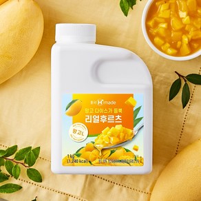 흥국에프엔비 리얼후르츠 망고L 1kg, 1개