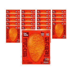 [랭킹닭컴] 잇메이트 크리스피 닭가슴살 스파이시, 90g, 20개