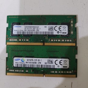 중고메모리 노트북용 삼성 DDR4 4G RAM 2133P/2400T, 노트북용 삼성 DDR4 4G RAM 2133P, 1개