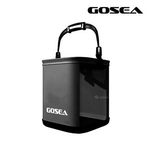 GOSEA 시크 블랙 두레박 GSF-B02 접이식 투명 살림통