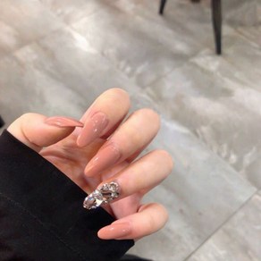 떨샵 화려한 보석 스톤 네일팁 인조네일 셀프네일팁, 2개, NAIL-N27