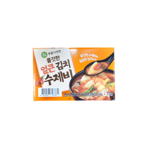 이가자연면 쫄깃한 얼큰 김치수제비 187g x 6