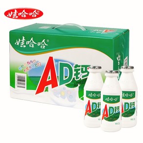 중국 와하하 AD 칼슘우유 220ml/병, 220ml, 24개