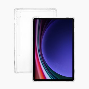 삼성 갤럭시탭 S10 plus 플러스 12.4인치 회전 북커버 펜수납 투명 젤리 케이스 필름 SM-X820 X826, 1개