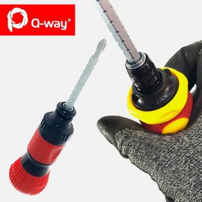 큐웨이 조절 라쳇 드라이버 QW-6060 6x150 양용드라이버 수공구, QW-6060 (6x150), 1개