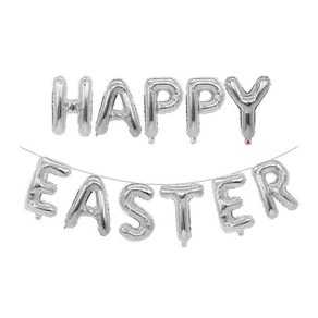 파티셔스 부활절가랜드 풍선세트 해피이스터 가랜드 happyeaste, 1-3. 풍선가랜드(실버)