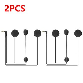 헬멧블루투스 오토바이 인터콤 이어폰 블루투스 호환 마이크 스피커 헤드셋 헬멧 인터폰 V4 V6 용, [02] 2 PCS