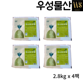 반찬단지 와사비무쌈 2.8kgx4팩/총11.2kg 업소용 대용량 무쌈, 4개, 2.8kg