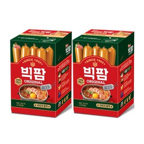 롯데 빅팜1200g(60gX20개입) 2곽 기획 키스틱 간식 소시지 어린이 주전부리 맥주안주, 1.2kg, 2개