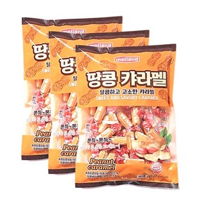 멜랜드 땅콩 캬라멜, 3개, 400g