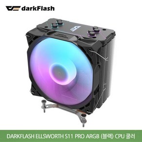 [다크플래쉬] dakFlash Ellswoth S11 PRO ARGB (블랙) CPU쿨러, 1개