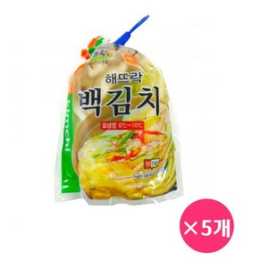 [해뜨락] 국산 백김치 1kg 5개