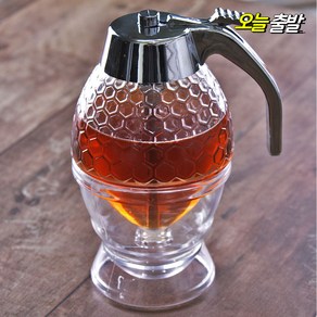 커빙 꿀 시럽디스펜서 200ml 허니디스펜서 보관용기 밀폐용기 병, 꿀&시럽 디스펜서 200ml, 1개